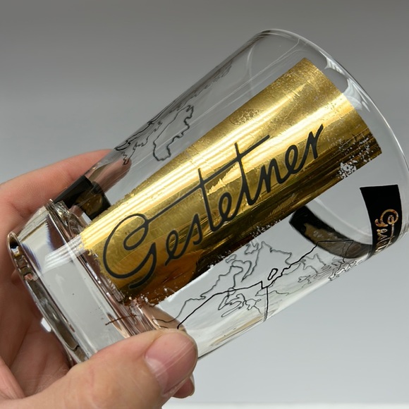 - Mid Century Modern “Gestetner Company “ promotional set of 4 rock glasses - Picture 11 of 16